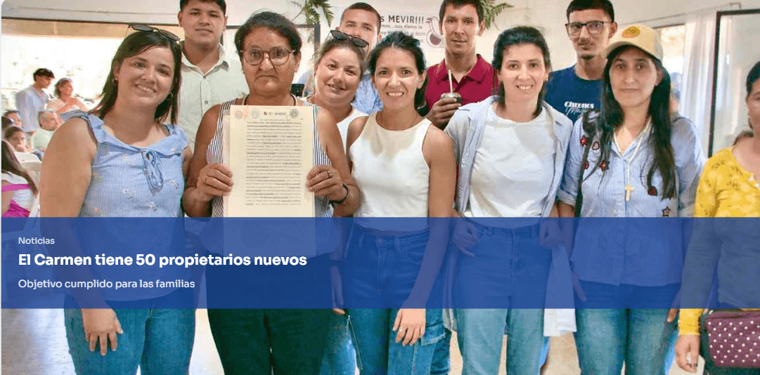 El Carmen tiene 50 propietarios nuevos 0
